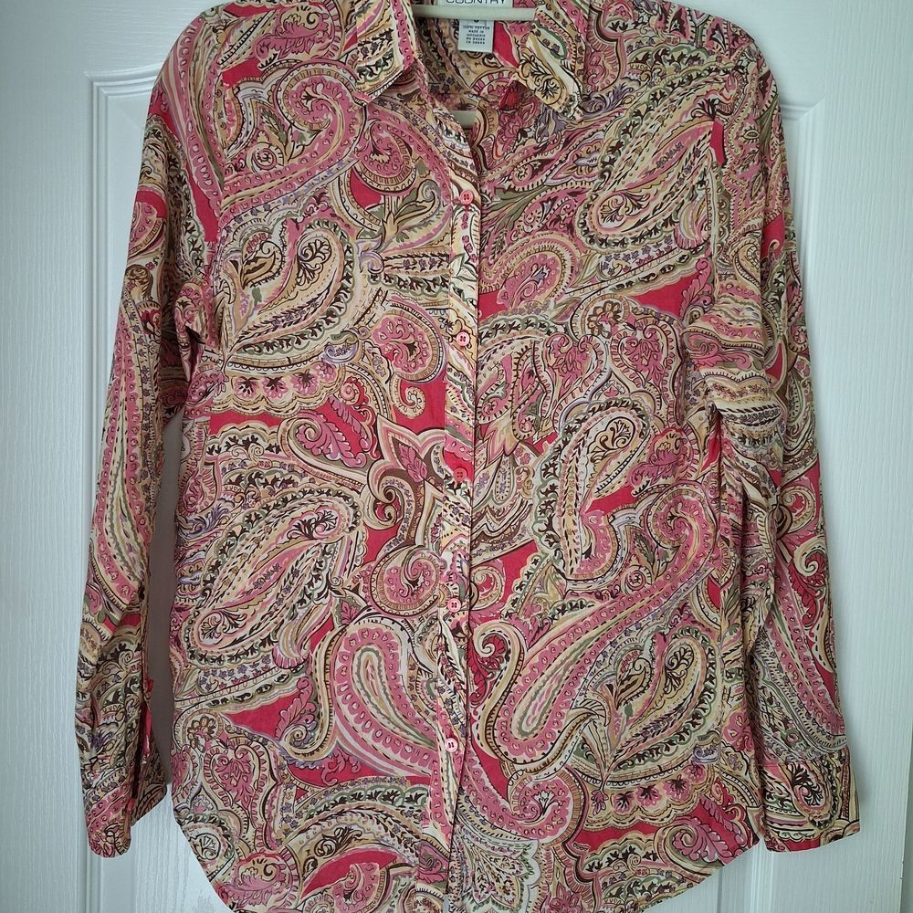 Jones New York Multicolor Paisley Blouse